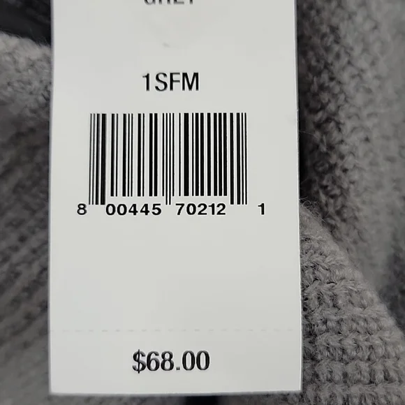 Steve Madden Hooded Grey Knit Poncho One Size 💥NWT😃 - Picture 4 of 4